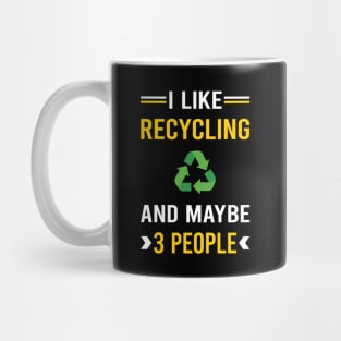 3 People Recycling Recycle Mug